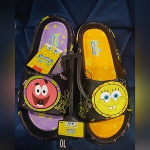 SpongeBob SquarePants Black and Yellow Sandals
